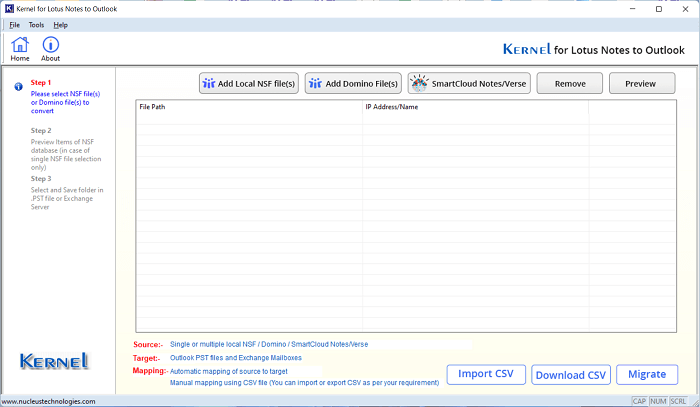 Download NSF to PST Converter