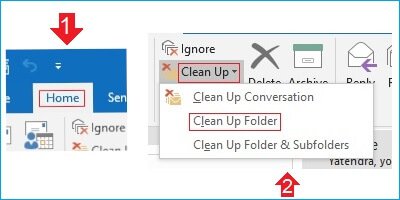 Select Clean Up Folder