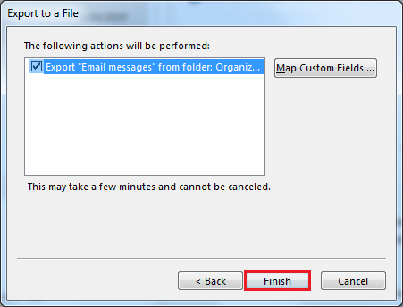 ></img>Save exported file” class=”alignnone size-full wp-image-2777″ width=”451″ height=”344″></li>
</ol>
<p>When finished, you’ll receive an information stating that the export is complete.</li>
<li>Making a New Outlook Profile
<ol>
<li>Follow <strong>Control Panel >> View by >> Large Icons >> Mail</strong>.</li>
<p><img decoding=