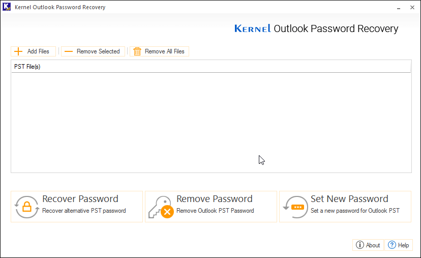 Outlook Password Recovery tool