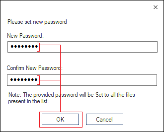 Set new password 