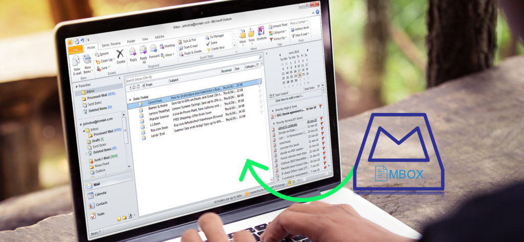 import mbox files into outlook