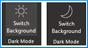 composing a message, one can also toggle between Dark mode icons, as shown below