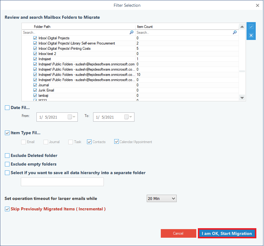 Export Exchange Public Folder, Contacts, & Calendar to Outlook