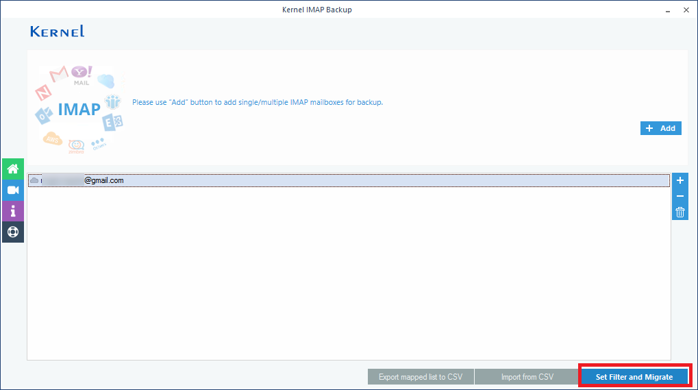 Set Filter and Migrate