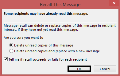 Delete unread copies of this message