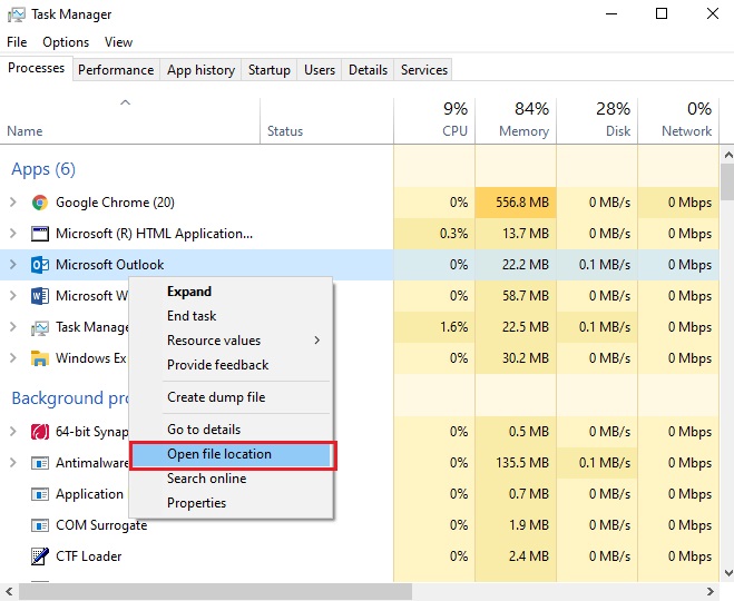 Open File Location