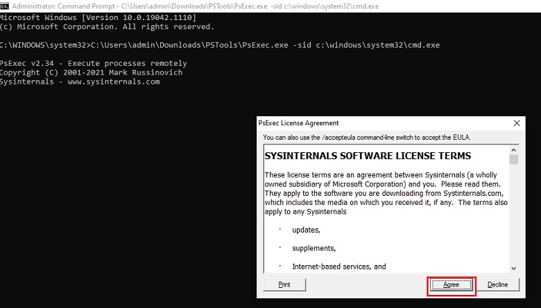 PsExec License Agreement