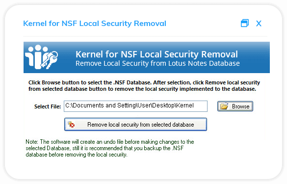 Remove NSF Local Database Security tool