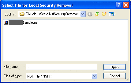 Access NSF Database File