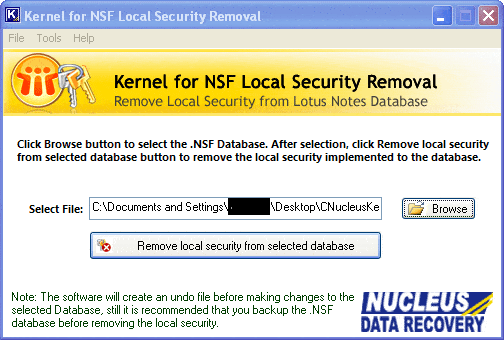 Remove Local Security from Selected Database