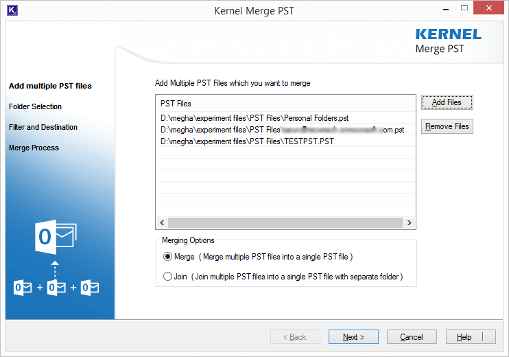 Adding files for the Merging Process