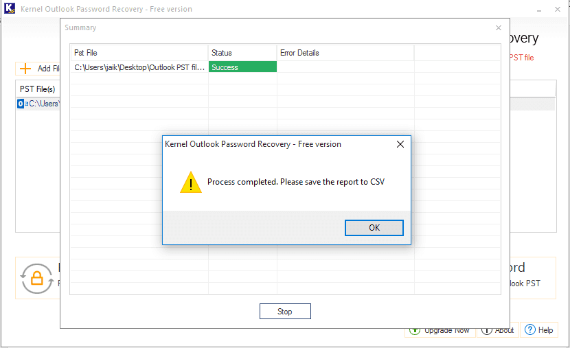 Remove Password in Outlook PST files