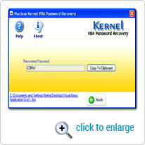 Recover password