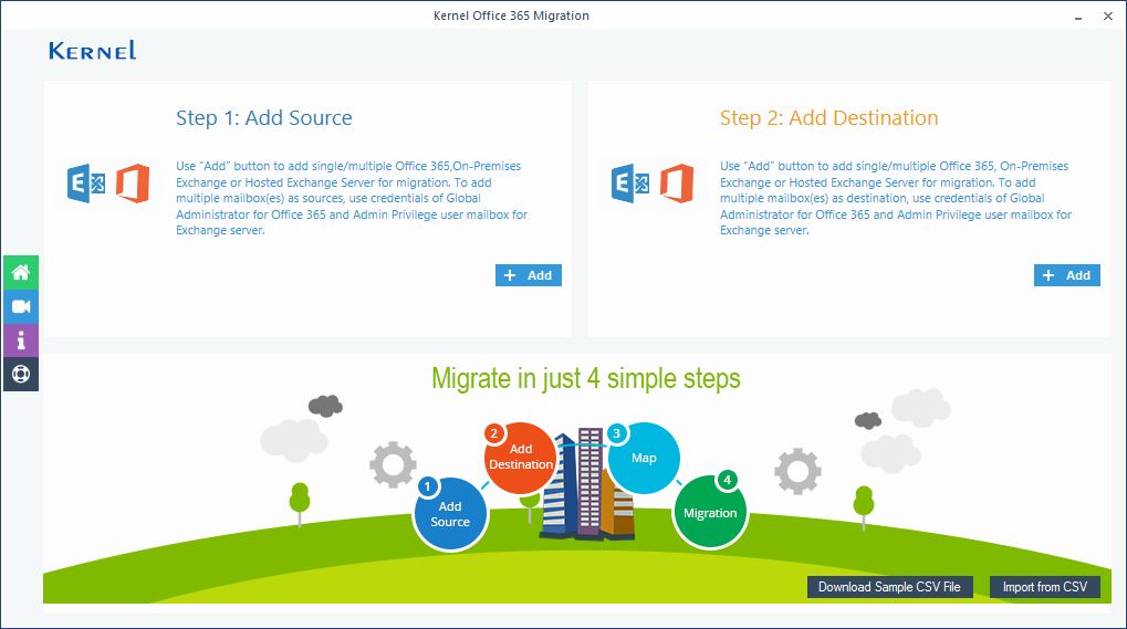 Launch Office 365 Migration software